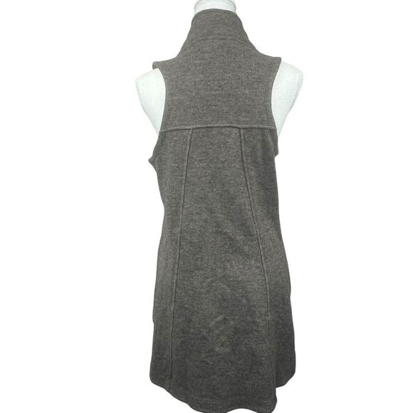 Toad & Co Brown Arriva Long Outbound Travel Vest Size S Wool Blend Zip - Picture 11 of 15